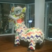 Pak Mei lion dance at The View From The Shard - a world first!