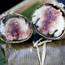 Traditional zongzi sweet glutinous rice dumplings