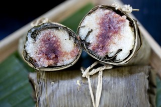 Traditional zongzi sweet glutinous rice dumplings