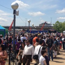 Crowds enjoying the London Hong Kong Dragon Boat Festival