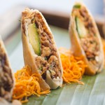 Crispy peking duck rolls