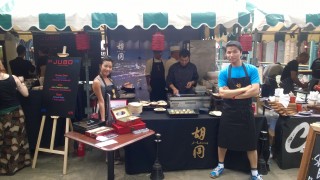 The team on the Hutong pop-up stall at FEAST